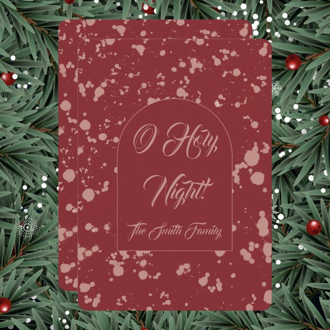 Splatter Christmas Card Julkort (Skapare uppladdad)