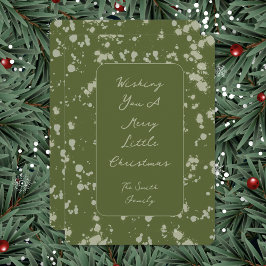 Splatter Christmas Card Julkort