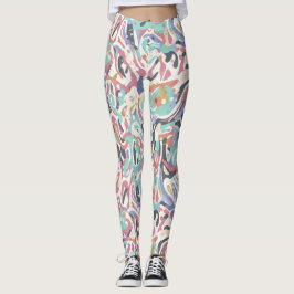 Splatter designad leggings