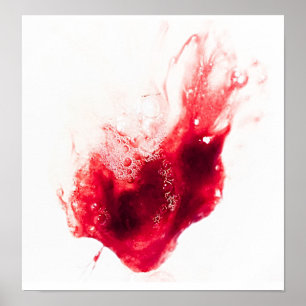 Splatter för hjärtaShapeblod Poster