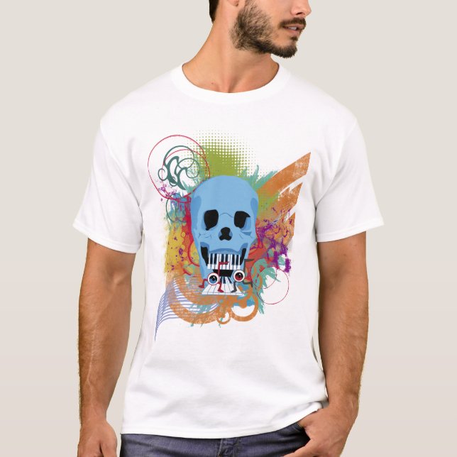 Splatter för skallemusikGrunge T-shirt (Framsida)