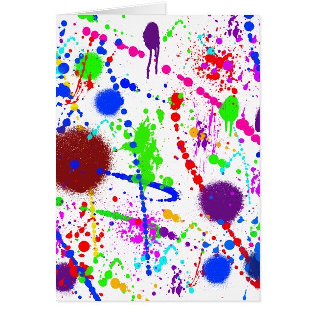Splatter Hälsningskort (Framsidan)