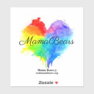Splatter Heart Sticker Klistermärken
