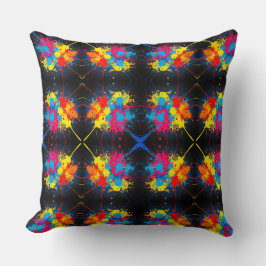 Splatter Mönster Dekorativ kudde