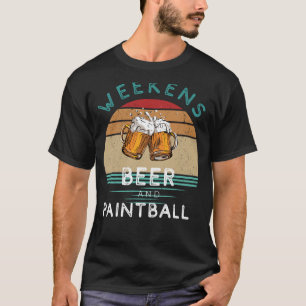Splatter och sip! Helg med Beer och Paintball T Shirt