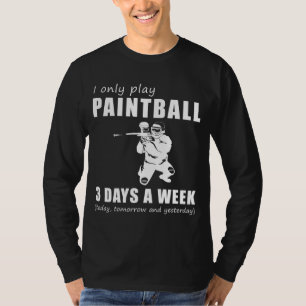 Splatter och Snicker - jag spelar bara min Paintba T Shirt