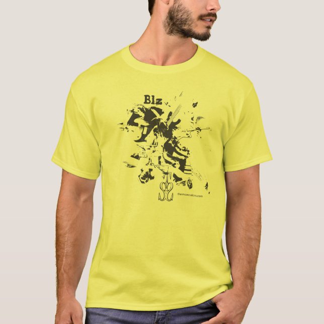 Splatter Smoove Blz Tee Shirt (Framsida)