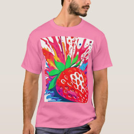 Splatter Strawberry Stänk T Shirt
