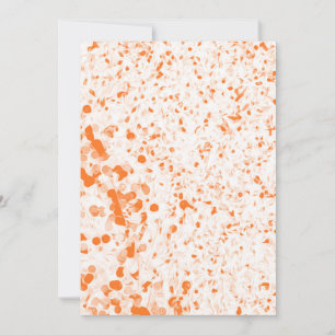 Splatter-struktur - Orange Inbjudningar