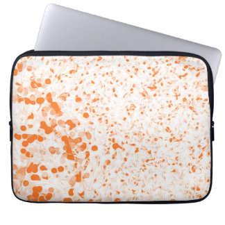 Splatter Struktur - Orange Laptop Fodral