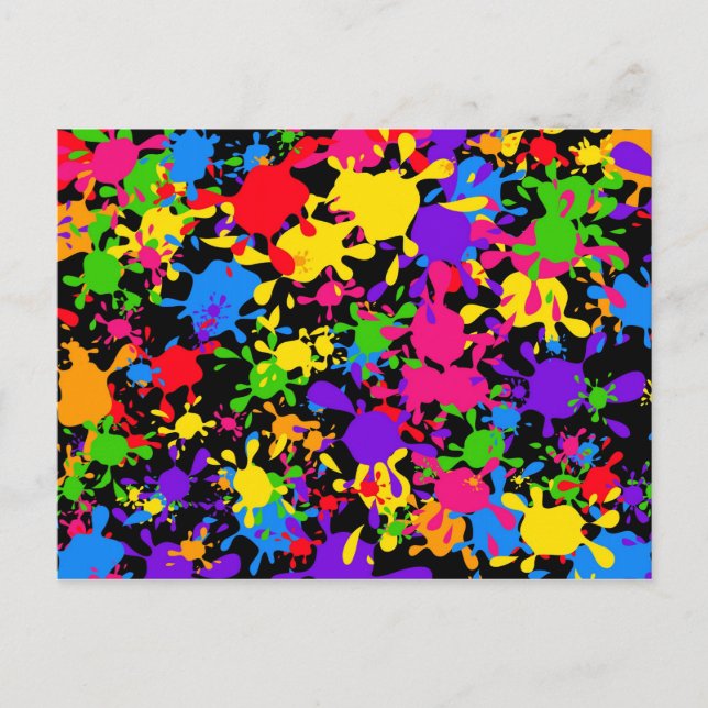 Splatter Tapet Vykort (Framsida)