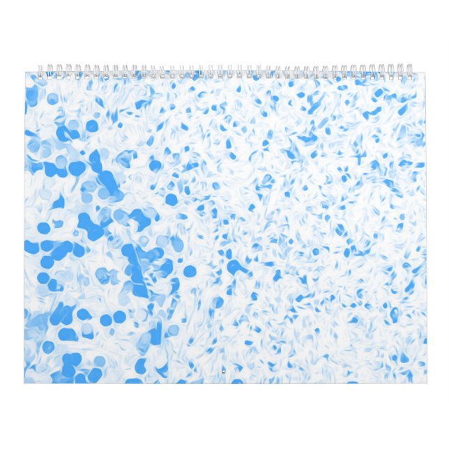 Splatter Texture - Blue Kalender (Omslag)