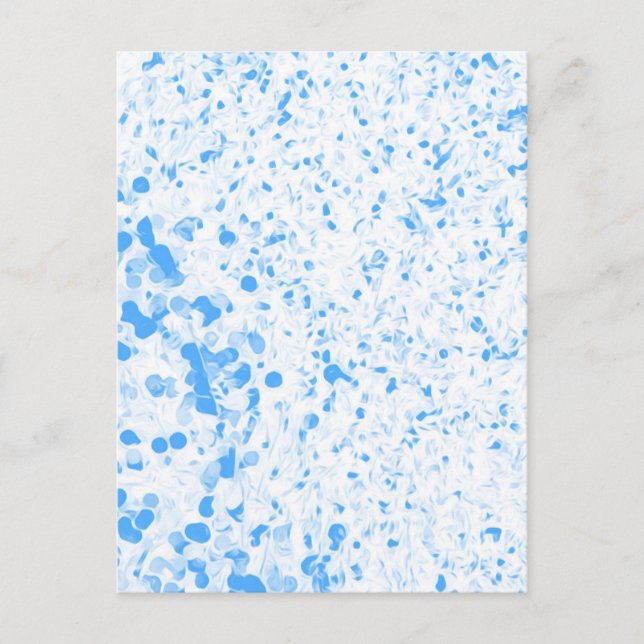 Splatter Texture - Blue Vykort (Framsida)