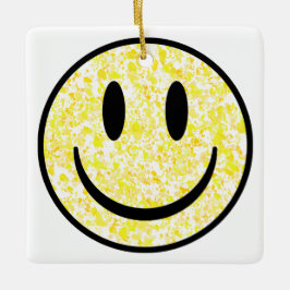 Splatterad sjömil Ansikte Julgransprydnad Keramik