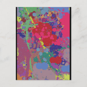 Splatterad Vykort