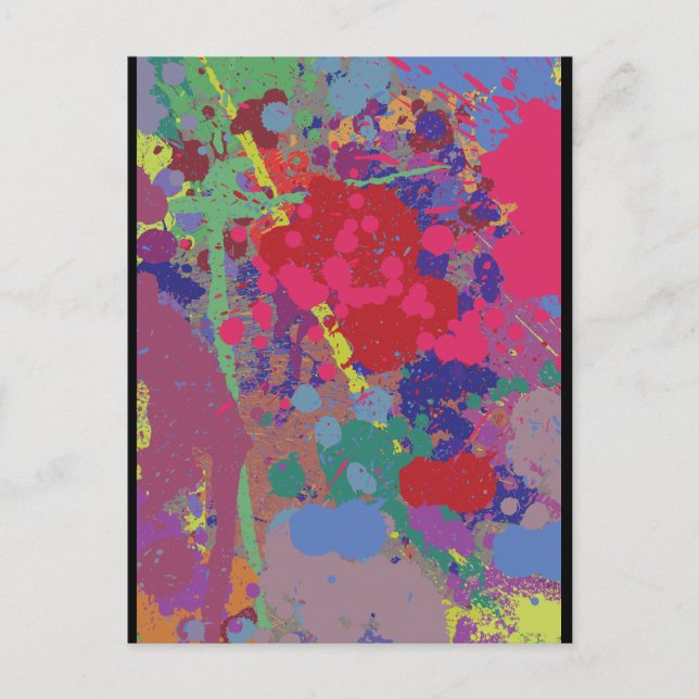 Splatterad Vykort (Framsida)