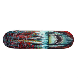 Splatterday/utmärkt vithajSkateboard Skateboard Bräda 21,5 Cm