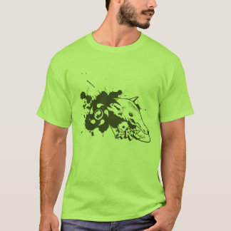 splattereater_symbol_darkgreen tee shirt