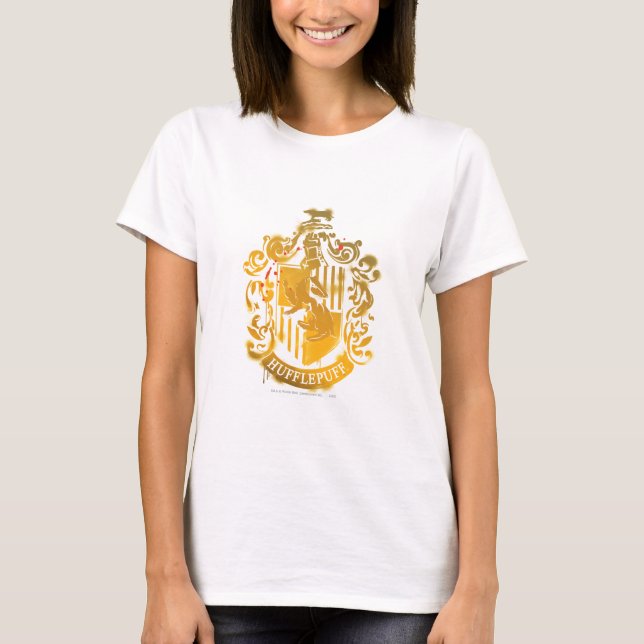 Splattered Hufflepuff vapensköld - T-shirt (Framsida)