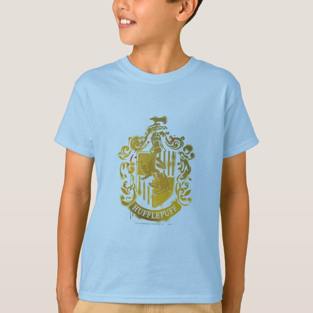 Splattered Hufflepuff vapensköld - Tee (Framsida)