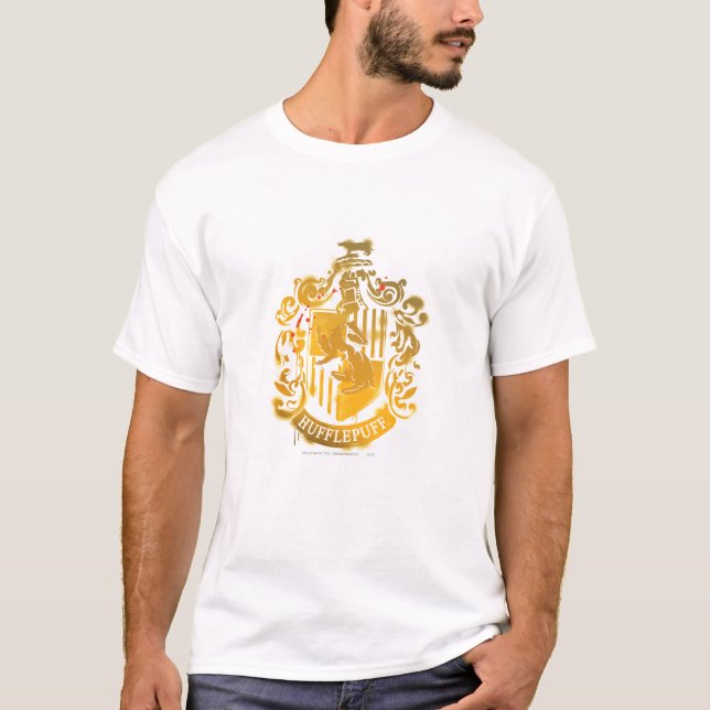 Splattered Hufflepuff vapensköld - Tee Shirt (Framsida)