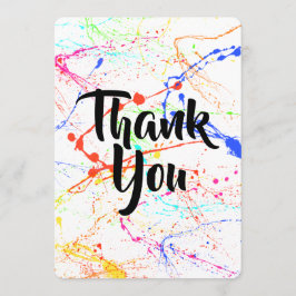 Splattered tackkort tack kort