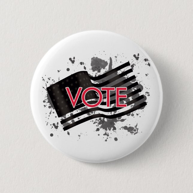 splatteren flagga-röstar knapp (Framsida)