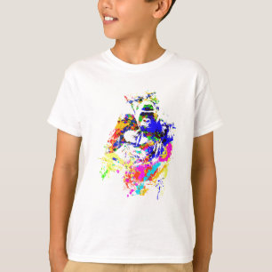 Splatteren för SilverbackLowlandgorillan målar T Shirt