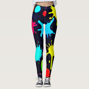 Splatterkonst explosion leggings