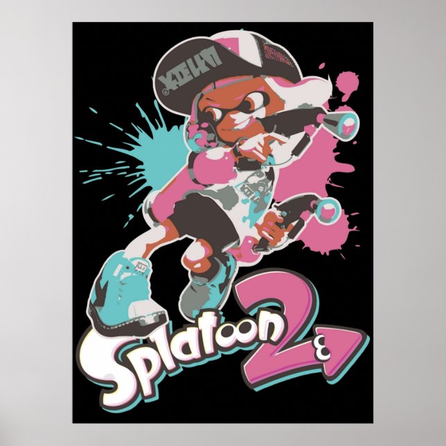 Splatun 2 Inkling Girl Poster (Framsidan)
