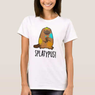 Splatypus Funny Animal Platypus Pun T Shirt