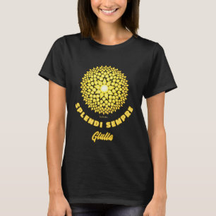 Splendi Sempre Bright Sun Geometrisk Mandala T Shirt