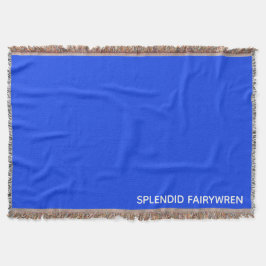 Splendid Fairywren Blue Färg Namn Filt