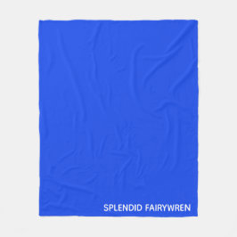 Splendid Fairywren Blue Färg Namn Fleecefilt