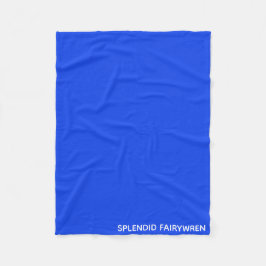 Splendid Fairywren Blue Färg Namn Fleecefilt