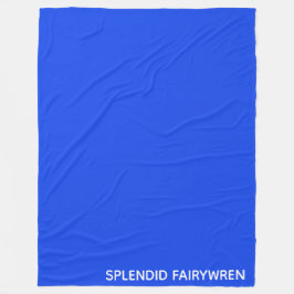 Splendid Fairywren Blue Färg Namn Fleecefilt