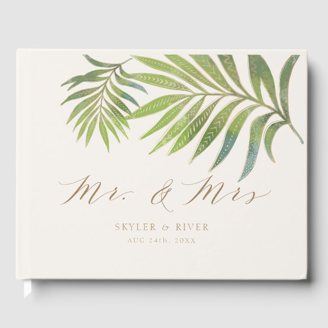 Splendid Summer Bröllop Guest Bok (Framsida)