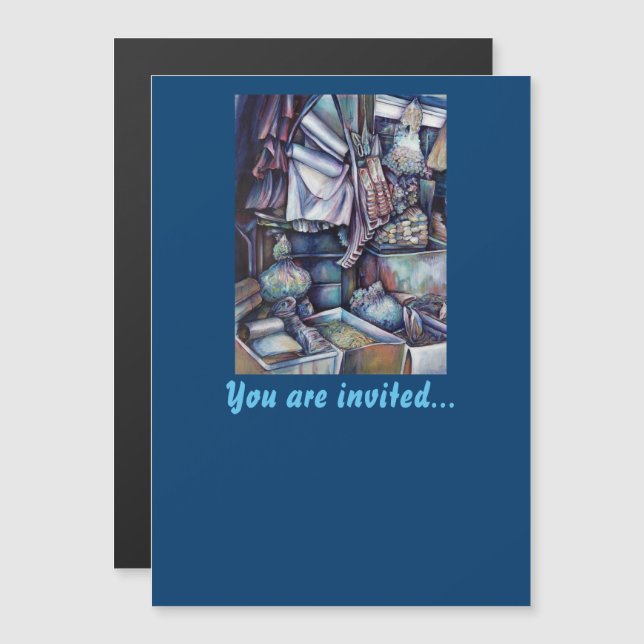 Splendid Tekka Centrets specialerbjudanden Magnetisk Inbjudningskort (Fram/baksida)