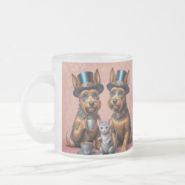 Splendid Yorkshire Terriers Frosted Glass Mugg