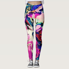 SplendidLee - Abstrakt Lava Lamp Art Leggings