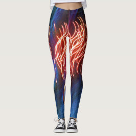 SplendidLee - Abstrakt Ljus Photo Print Leggings