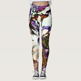 SplendidLee - Abstrakt Mercury Art Leggings