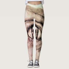 SplendidLee - Öga Sketch Art Print Leggings