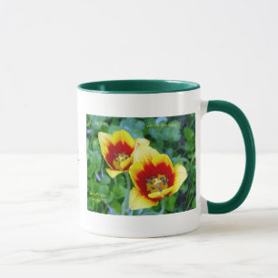 Splendiflorous intelligensmugg - gult/röd tulpan mugg