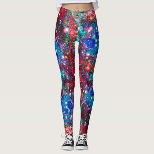 Splendorous stjärnafält All över tryckdamasker Leggings
