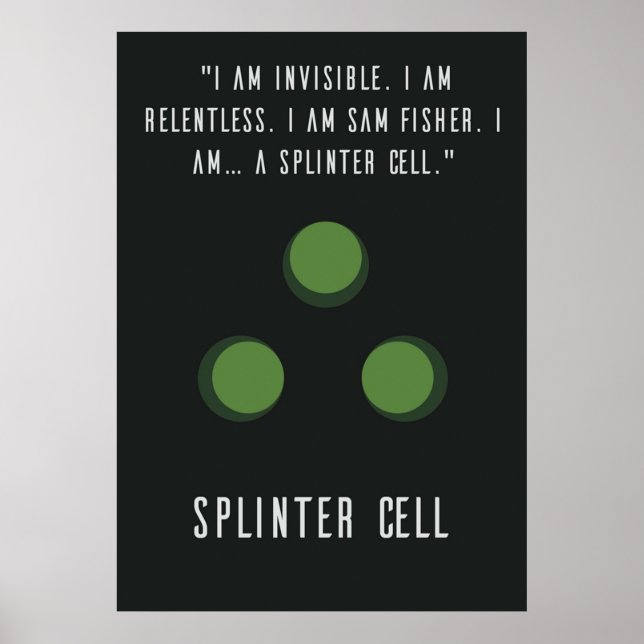 Splinter Cell Sam Fisher Poster (Framsidan)