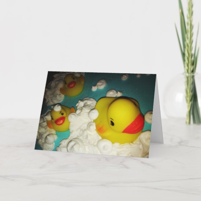 "Splish—Splash" Födelsedagskort Kort (Framsida)