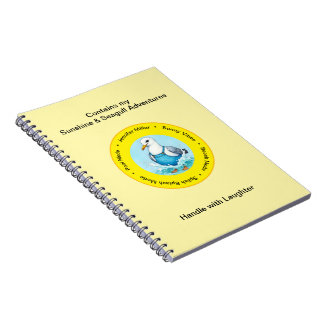 Splish Splash funny summer Seagull vacation memory Anteckningsbok