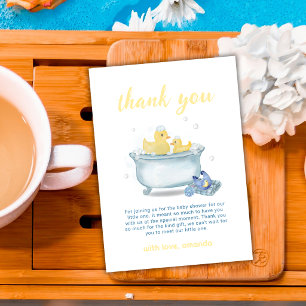 Splish Splash Mamma Anka Badkar Babyfirande  Tack Kort