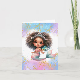 Splish Splash Mermaid Party Plain Kort